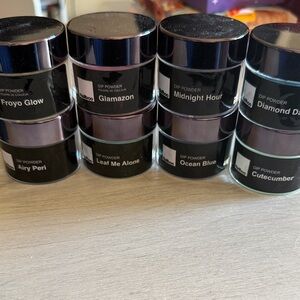 Dip Powder nail Set - Midnight Hour, Ocean Blue, Cutecumber